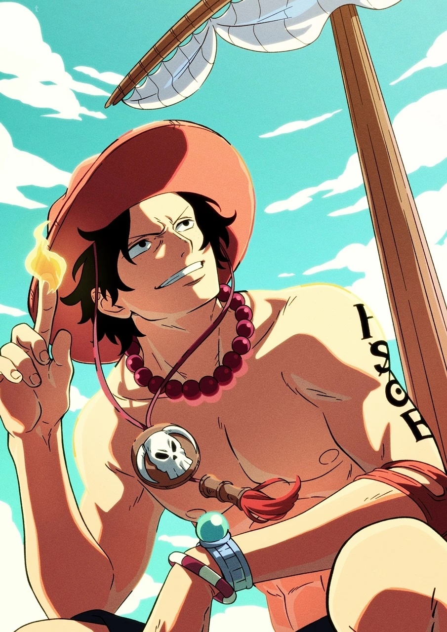 海贼王  艾斯  艾斯今年这张生日贺图帅爆啊！ 