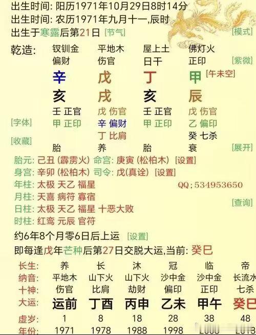 大财很多时候，不一定是财星形式出现的，还可能是以官杀和印的形式表现出来的，因为财