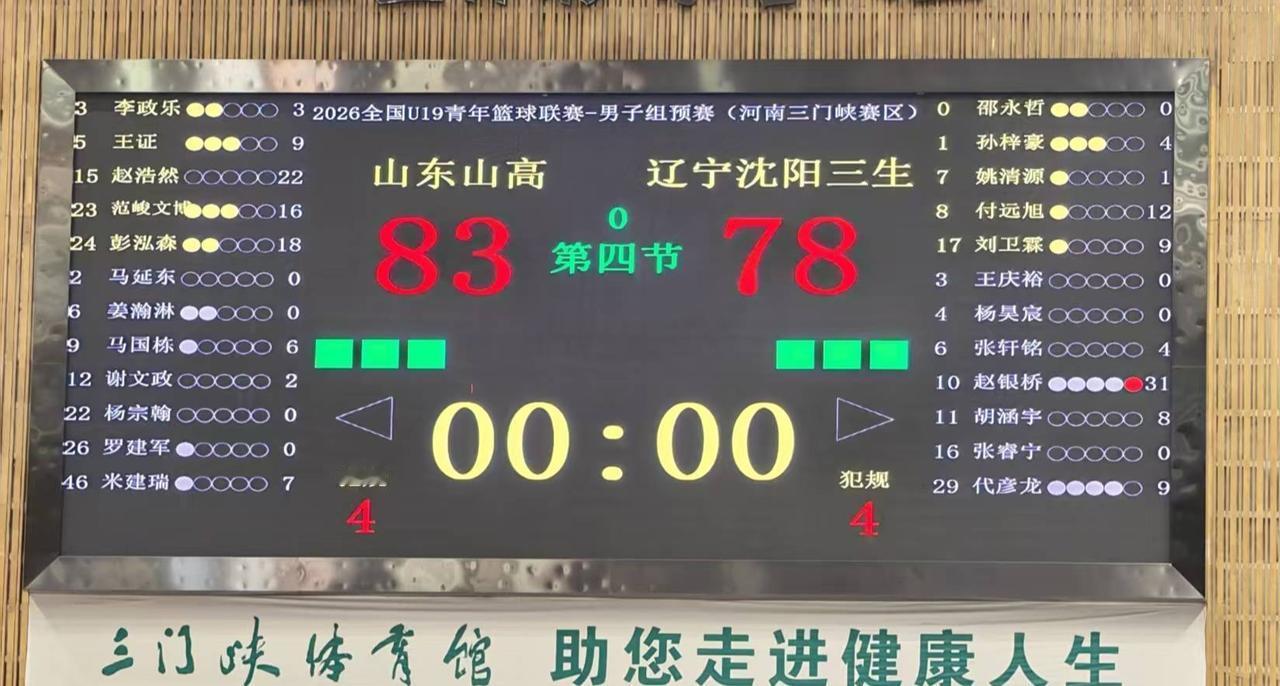 五战四胜，山东山高继续高奏凯歌！！！
2026年8月6日下午2点，2026全国U