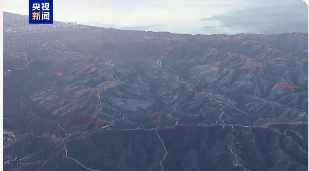 美国的青山被烧成了黑山，话说他们会不会为了遮丑，在黑山上机撒一层白石灰，让黑山变