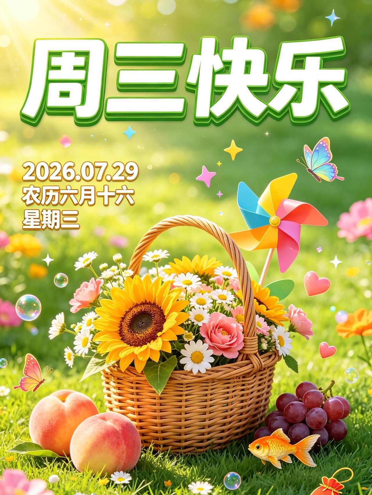 7月29日早安，伴着晨光迎接美好周三🍉。三伏天热浪笼罩，清晨片刻微凉格外珍贵，