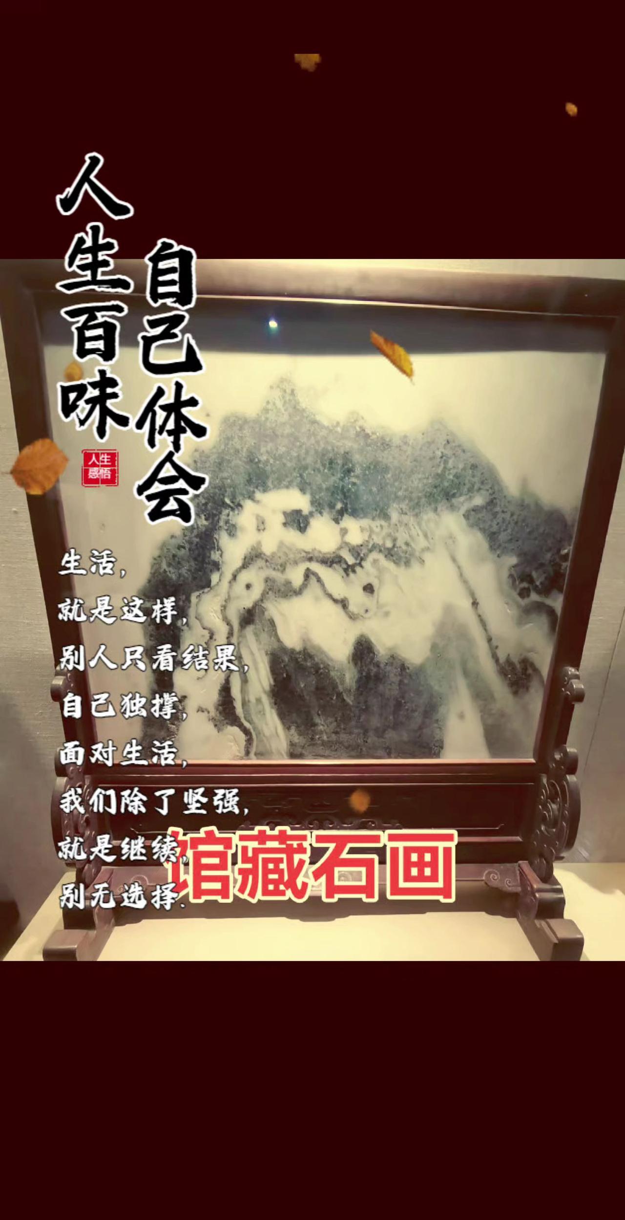 藏品欣赏 赏石艺术 天然画面石 奇石欣赏 国画石艺术