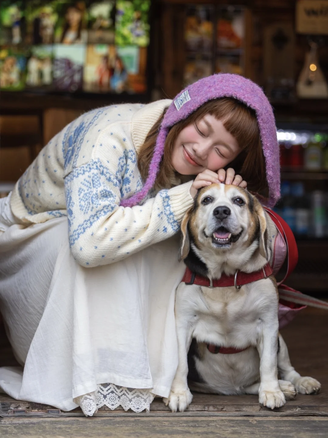 🏠民宿老板拍的照片 和他的可爱小狗(^^)