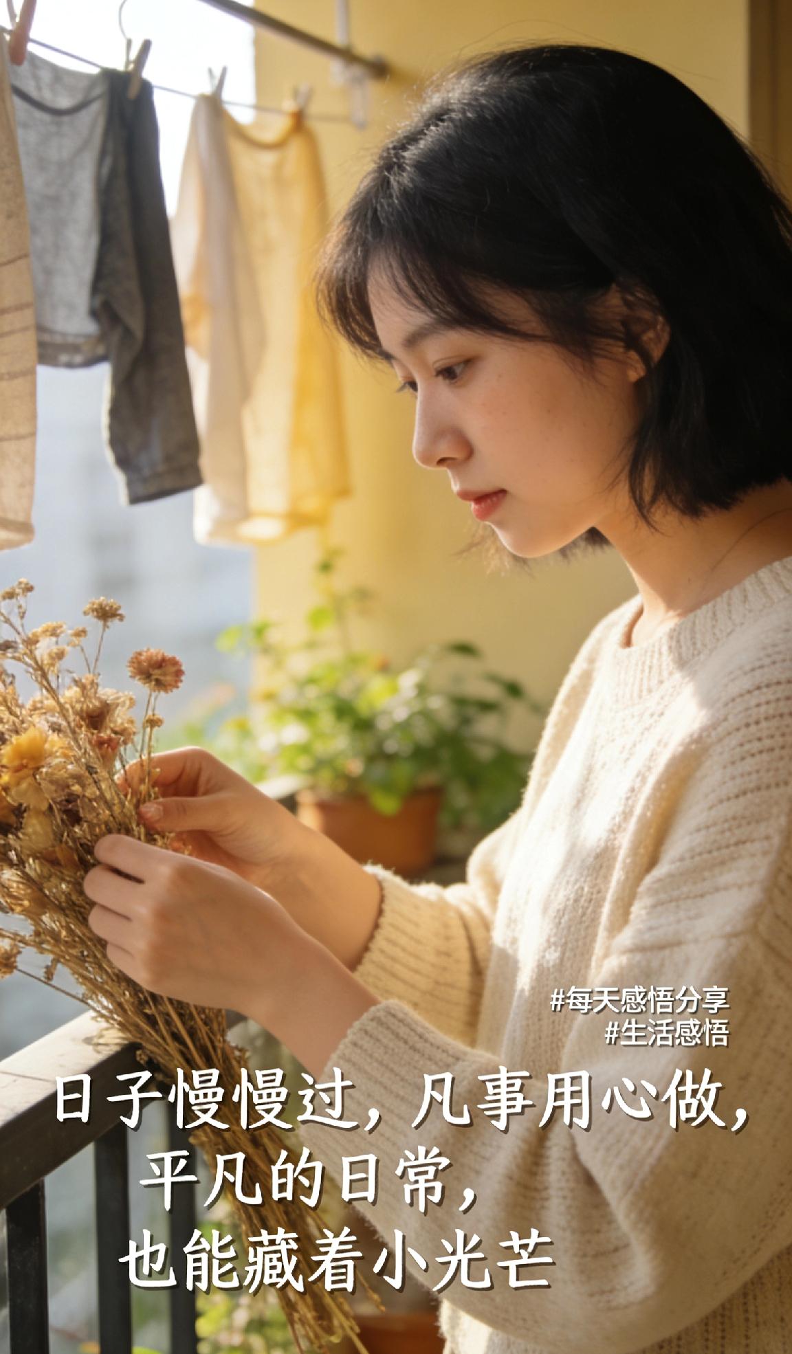 平凡的日常，也能藏着小光芒。
每天感悟分享