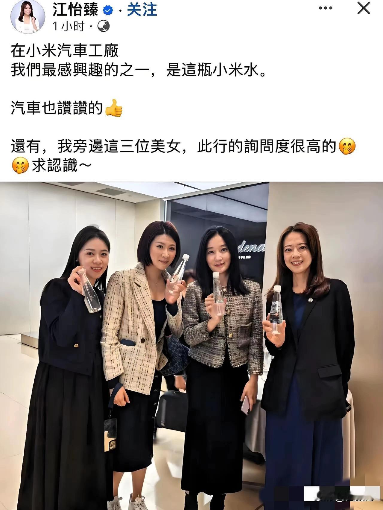 不得不说，在气质和颜值这块，这次国民党参访团的几位女团员，确实挺不错的，无论是作