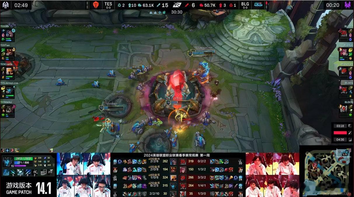经过TES的努力，在春季赛赛场上扳回一城 ，TES状态还是都在的~#TES春季赛