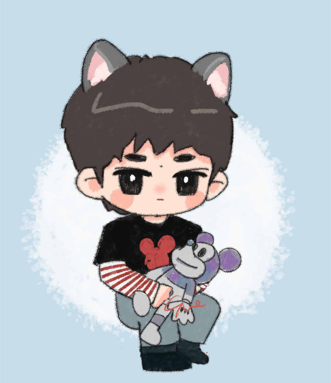 “米老鼠”“真棒”四字 易烊千玺 yyqx 四字弟弟