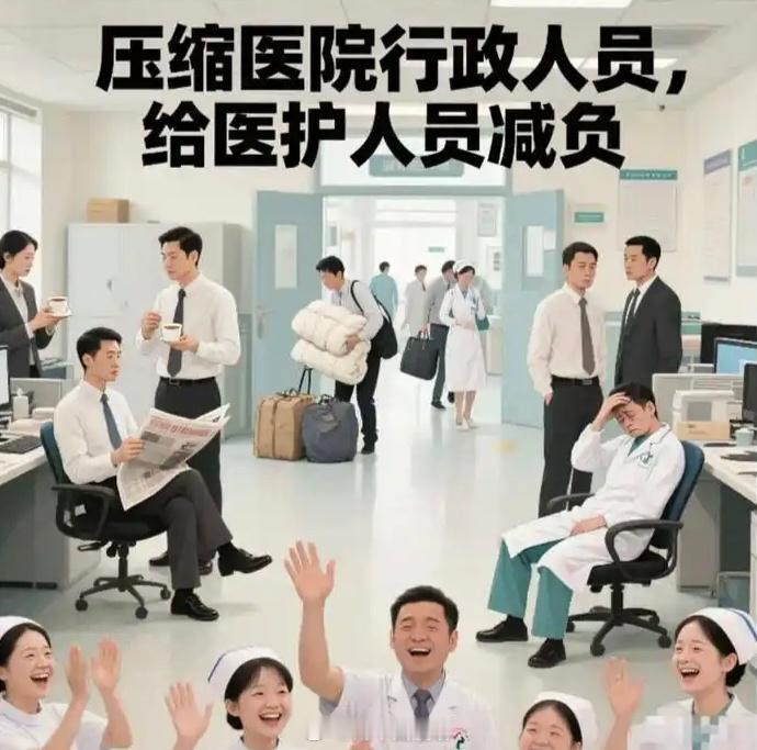 医院裁员大多是裁医院的后勤人员说“裁后勤”轻巧，落到个人身上就是保洁阿姨、保安大