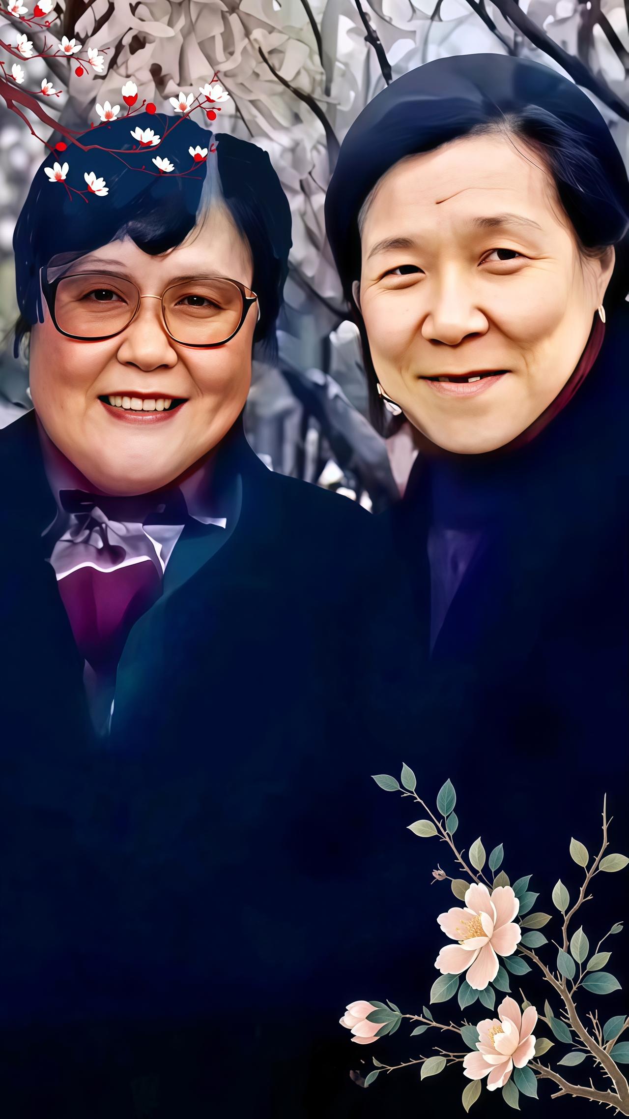 这是饰演贾母的李婷与饰演刘姥姥的沙玉华。剧中两人从外形虽然看起来年龄相近，但李婷