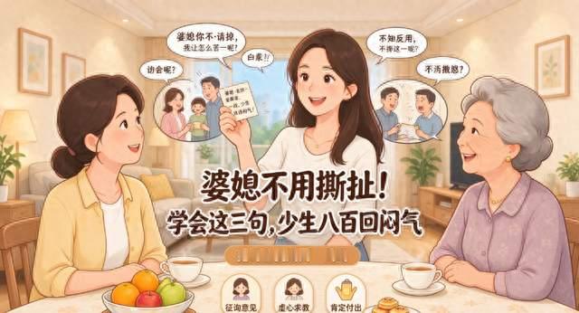 婆媳不用撕扯！学会这三句，少生八百回闷气