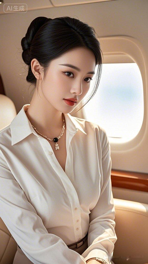 优雅空乘，云端之旅，尽在眼底。