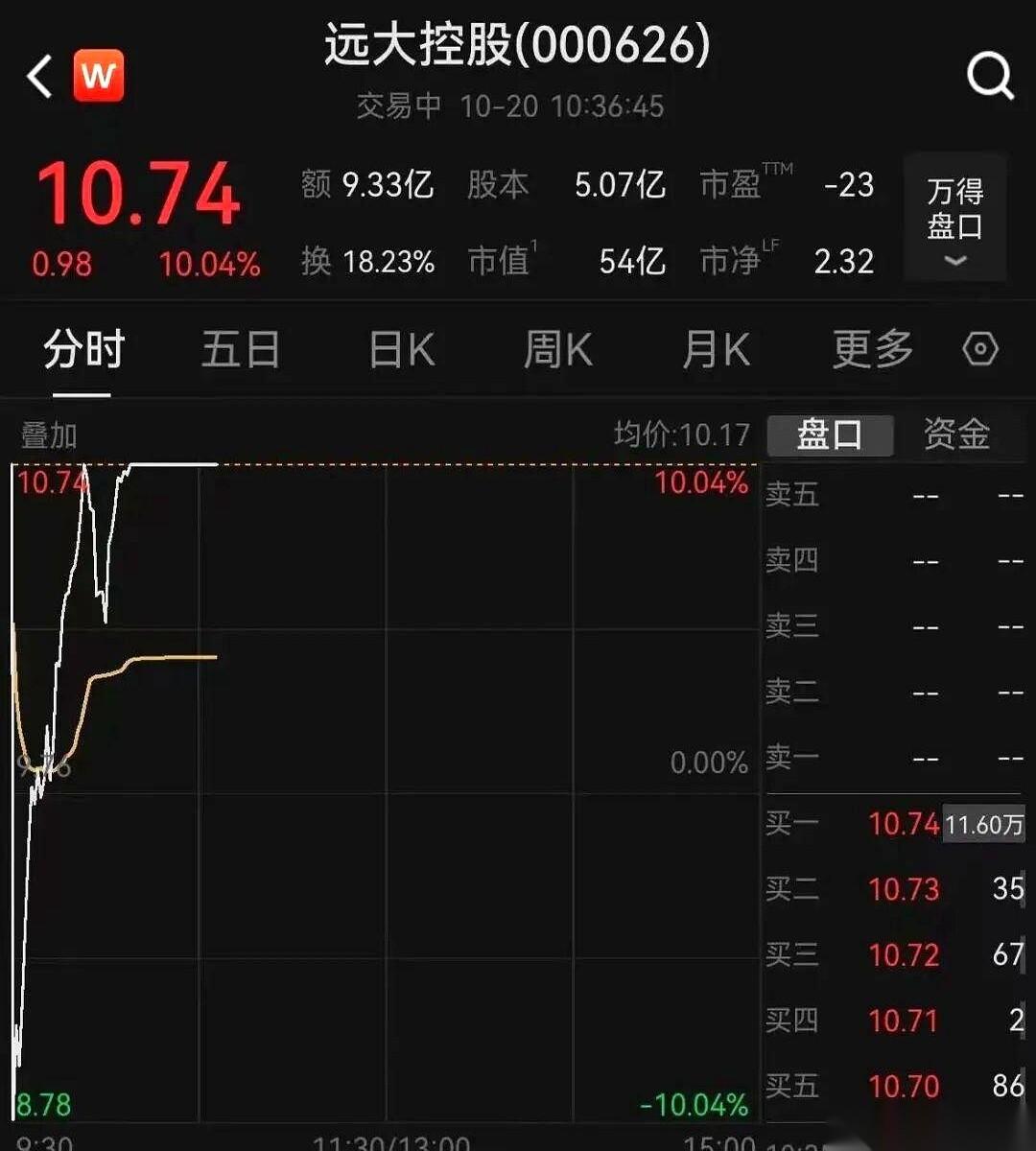 我今天算是开了眼了。
真的，A股这个地方，什么魔幻剧情都能上演。
开盘，直接给你