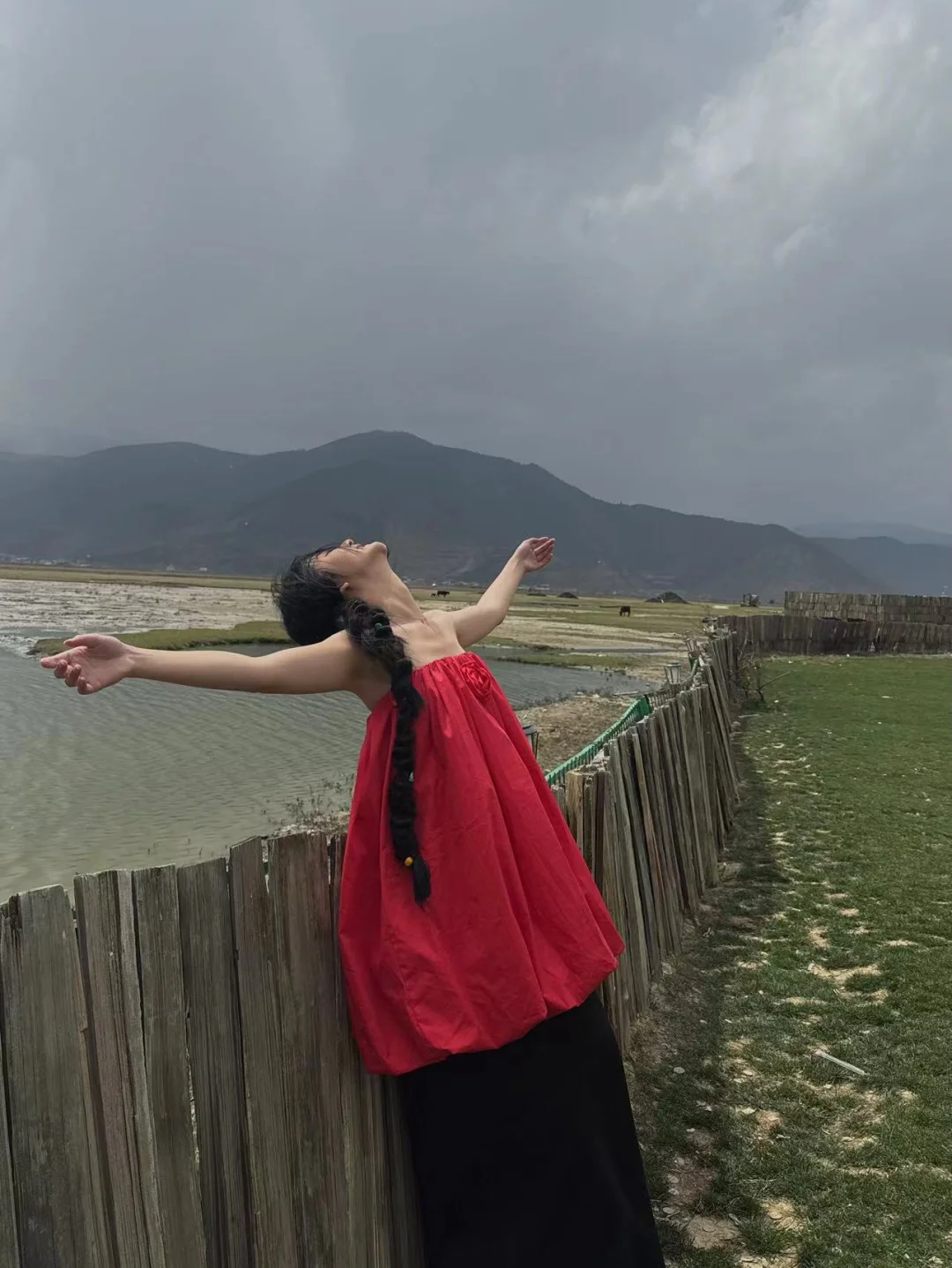 在香格里拉看日落