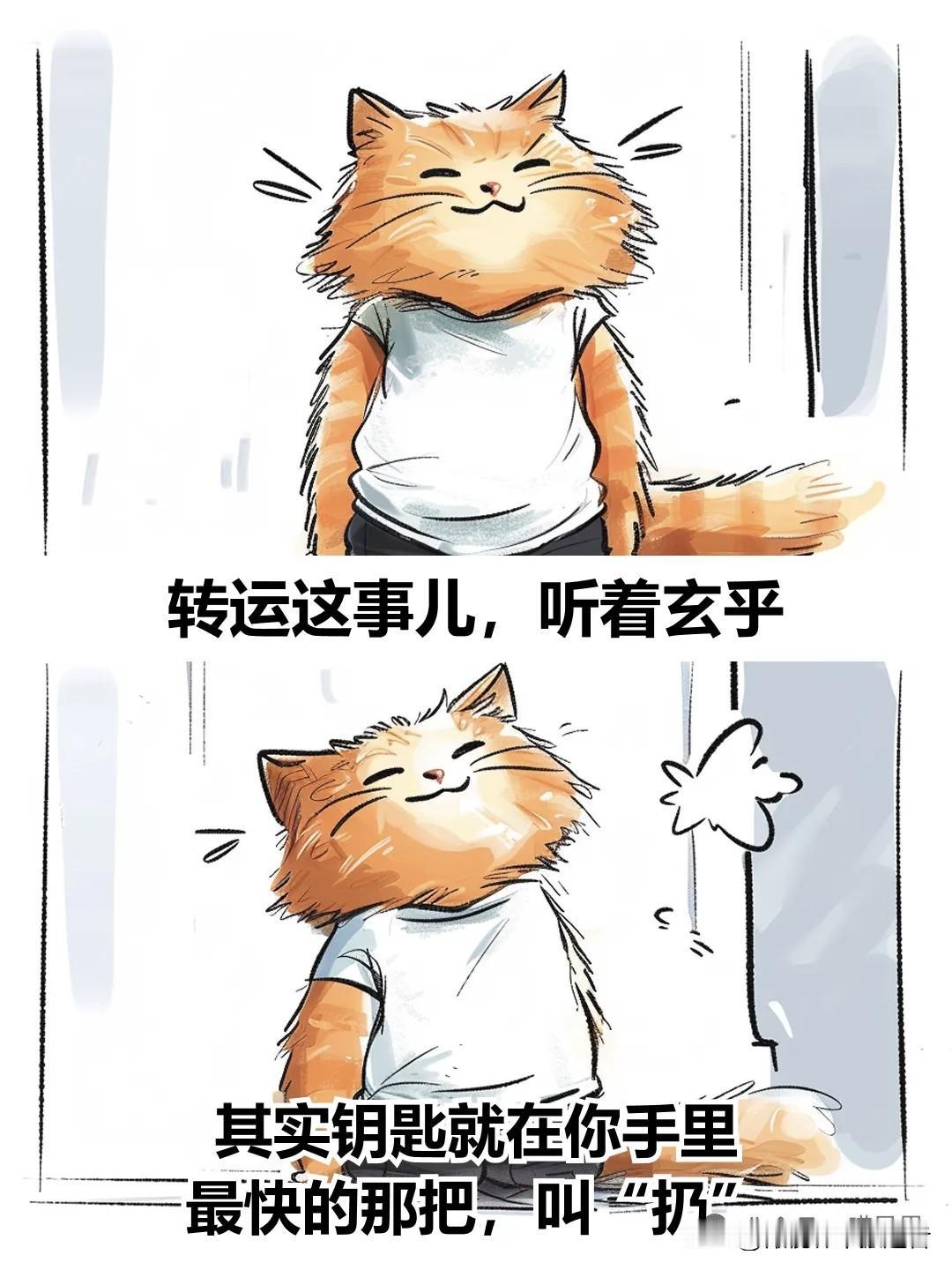 治愈漫画 I 人转运最快的方式：扔！转运小常识 生活转运妙招