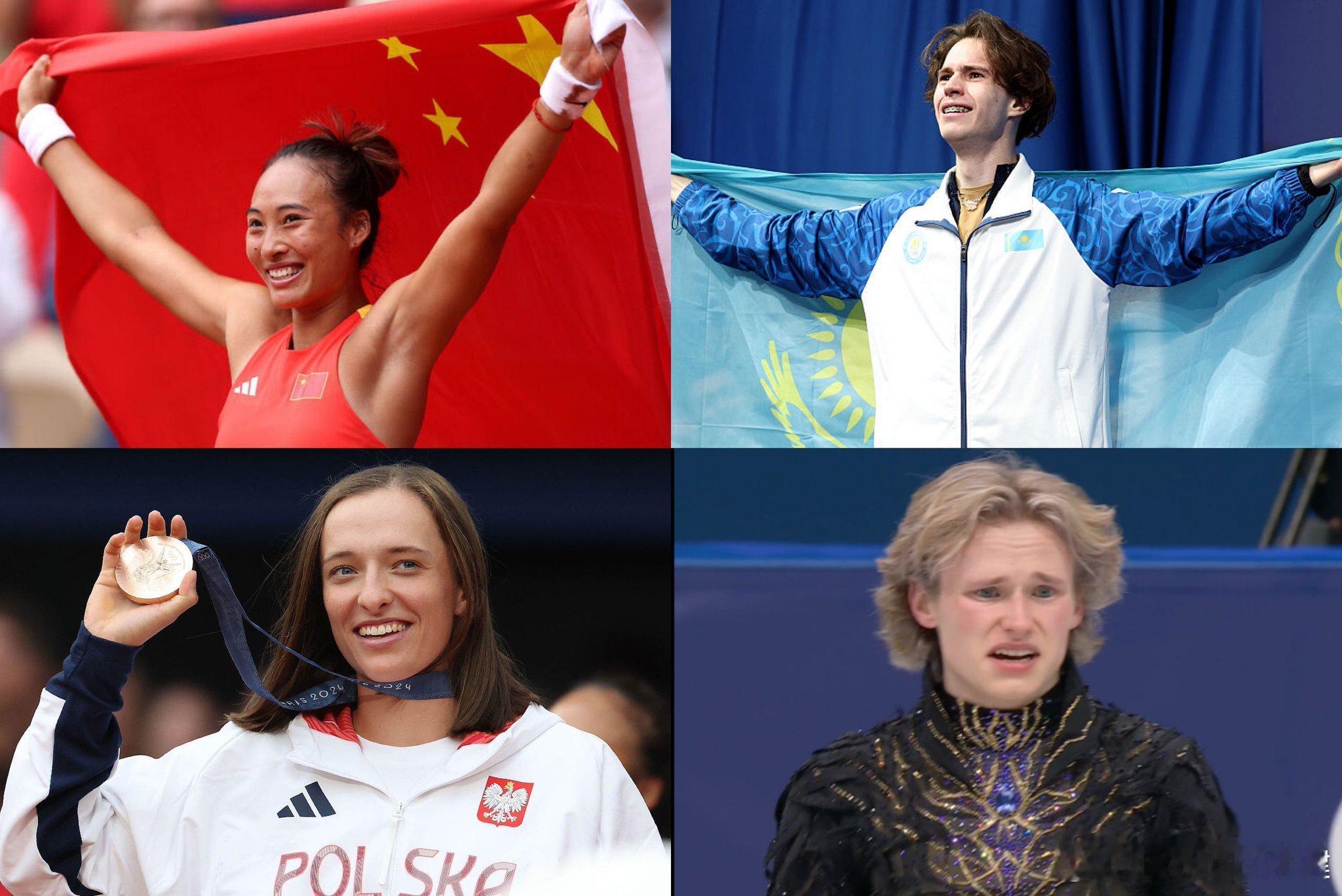 外网有人把马里宁冬奥失利和斯瓦泰克巴黎奥运会输球联系在一起。冠军都是亚洲人，郑钦