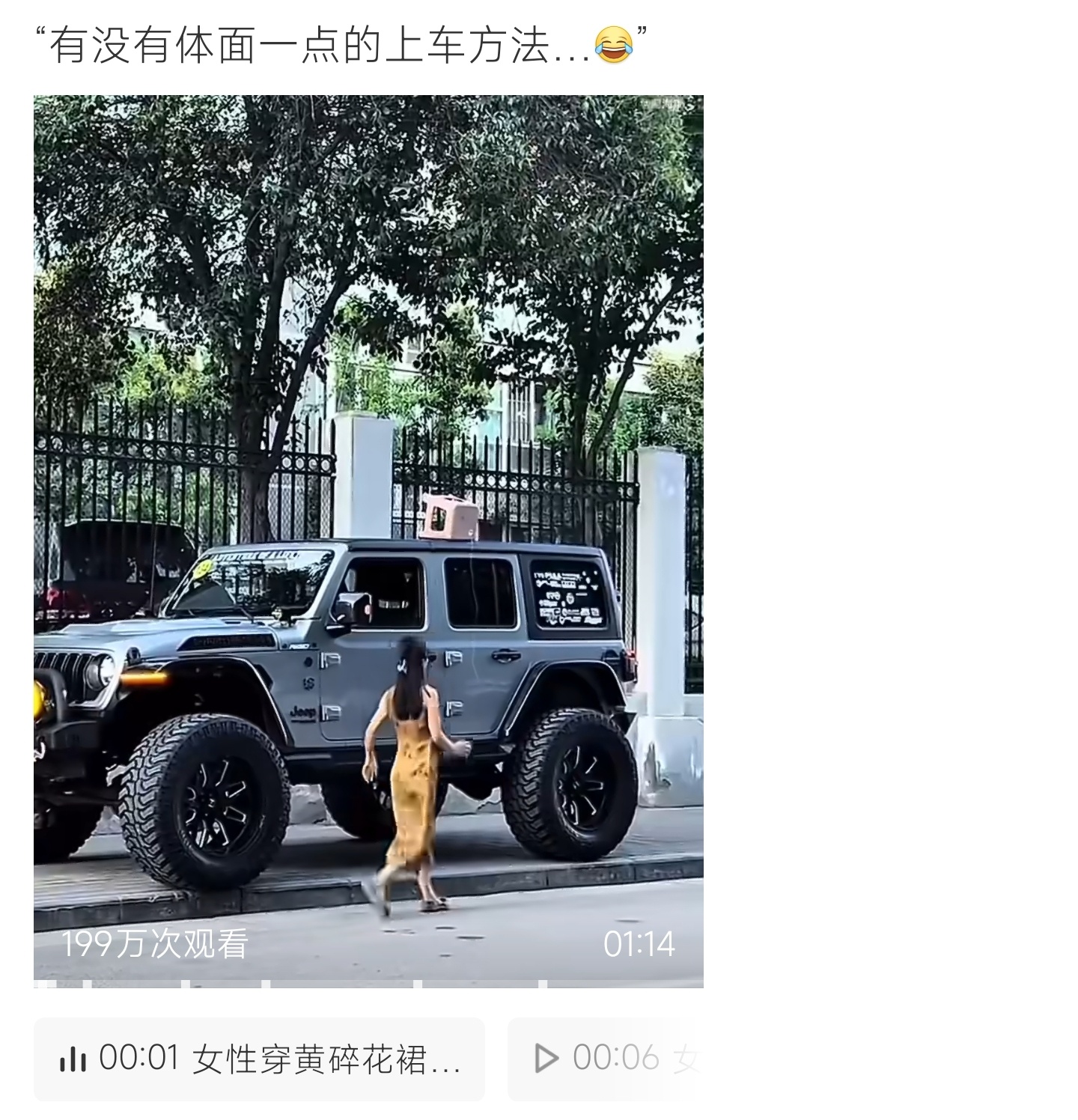 有没有体面一点的上车方法硬派越野底盘加高颜值在线，却让穿裙女士乘车窘迫，乘车实用