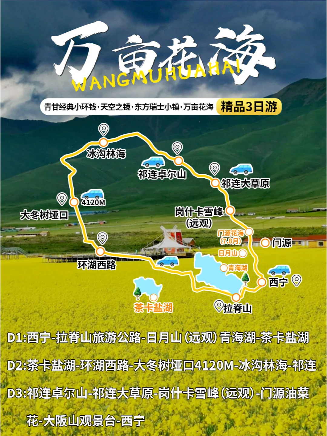 青海三日游小环线｜不踩雷纯玩攻略分享