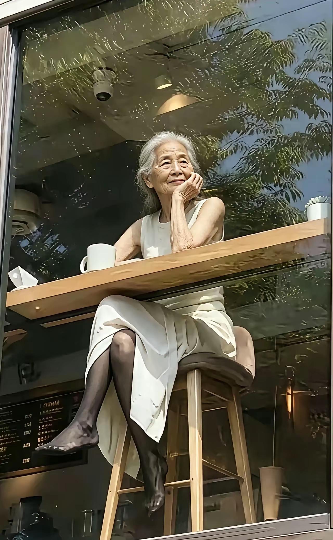 只要喜欢倒饬自已，70岁的大妈依然可以优雅美丽[赞][赞][赞]
