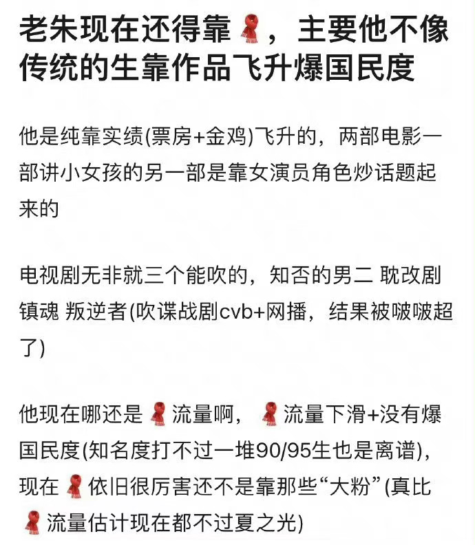 网友客观评朱一龙 ​​​