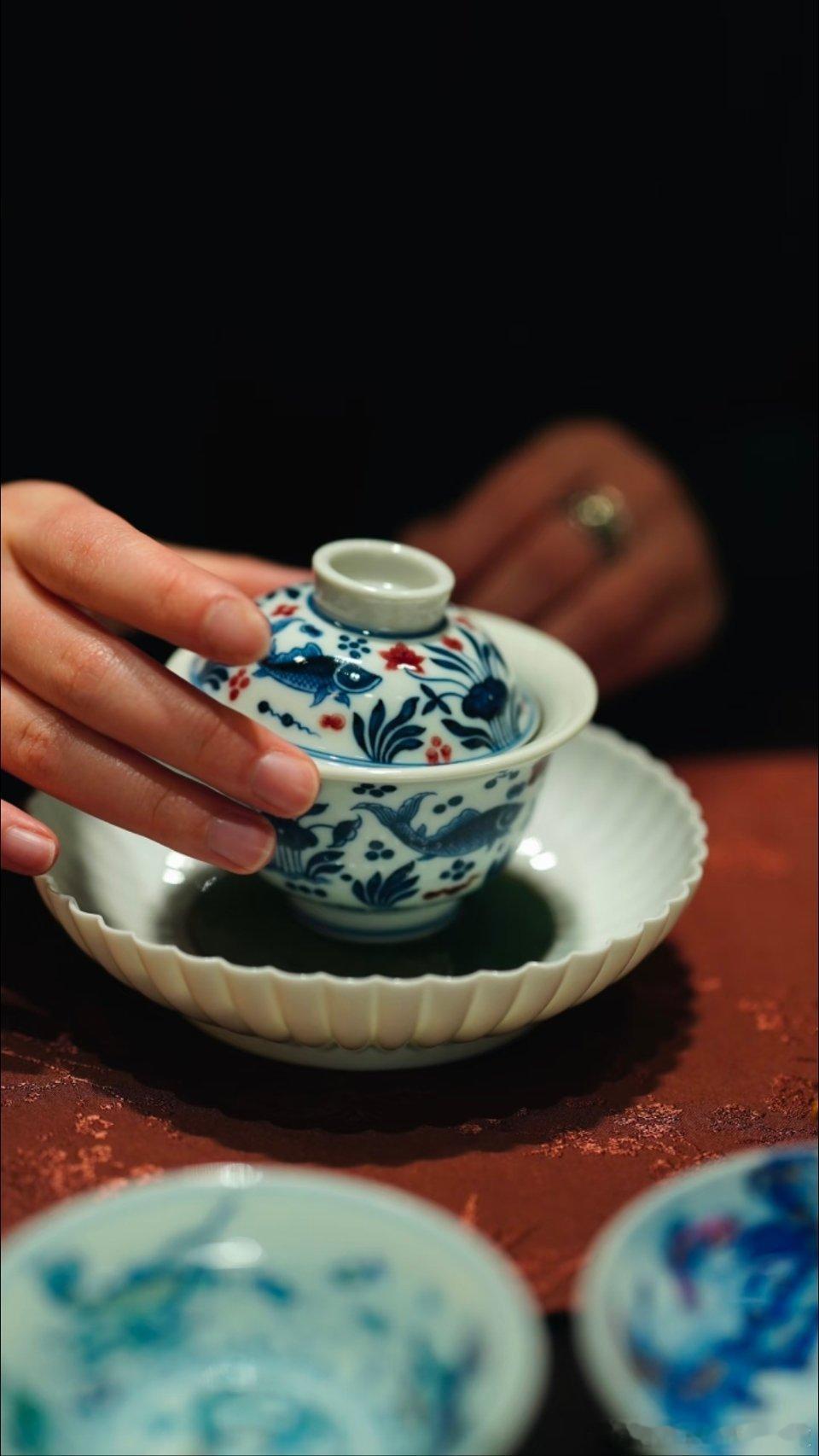 青花+茶东方最优雅的搭子🍵~ 