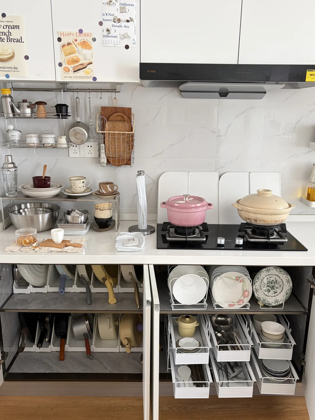 无滤镜的厨房｜18:00收纳好的干净治愈系厨房