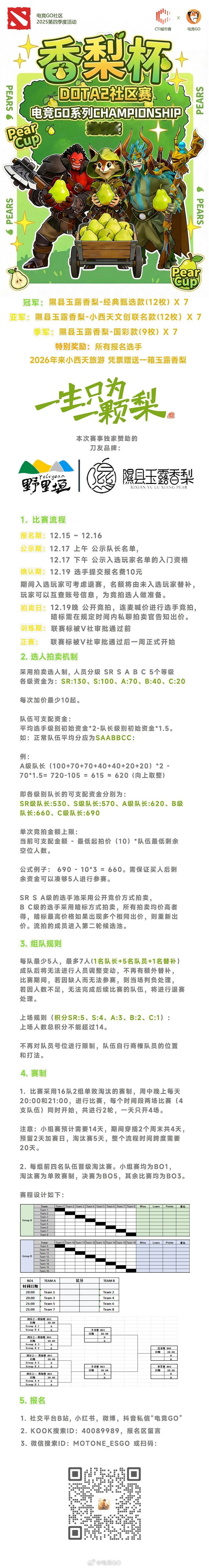 靠着刀友的努力，我们的社区赛一点一点成熟了，“香梨杯”即将开放报名欢迎大家来参与