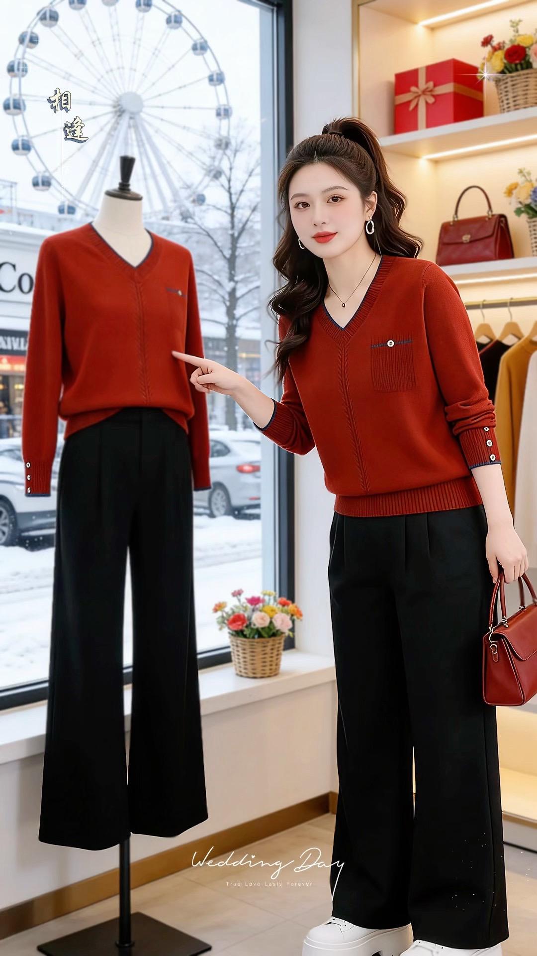 大码女装 针织衫穿搭技巧轻松摆脱路人感 内搭外穿都好看 美女感穿搭我已...