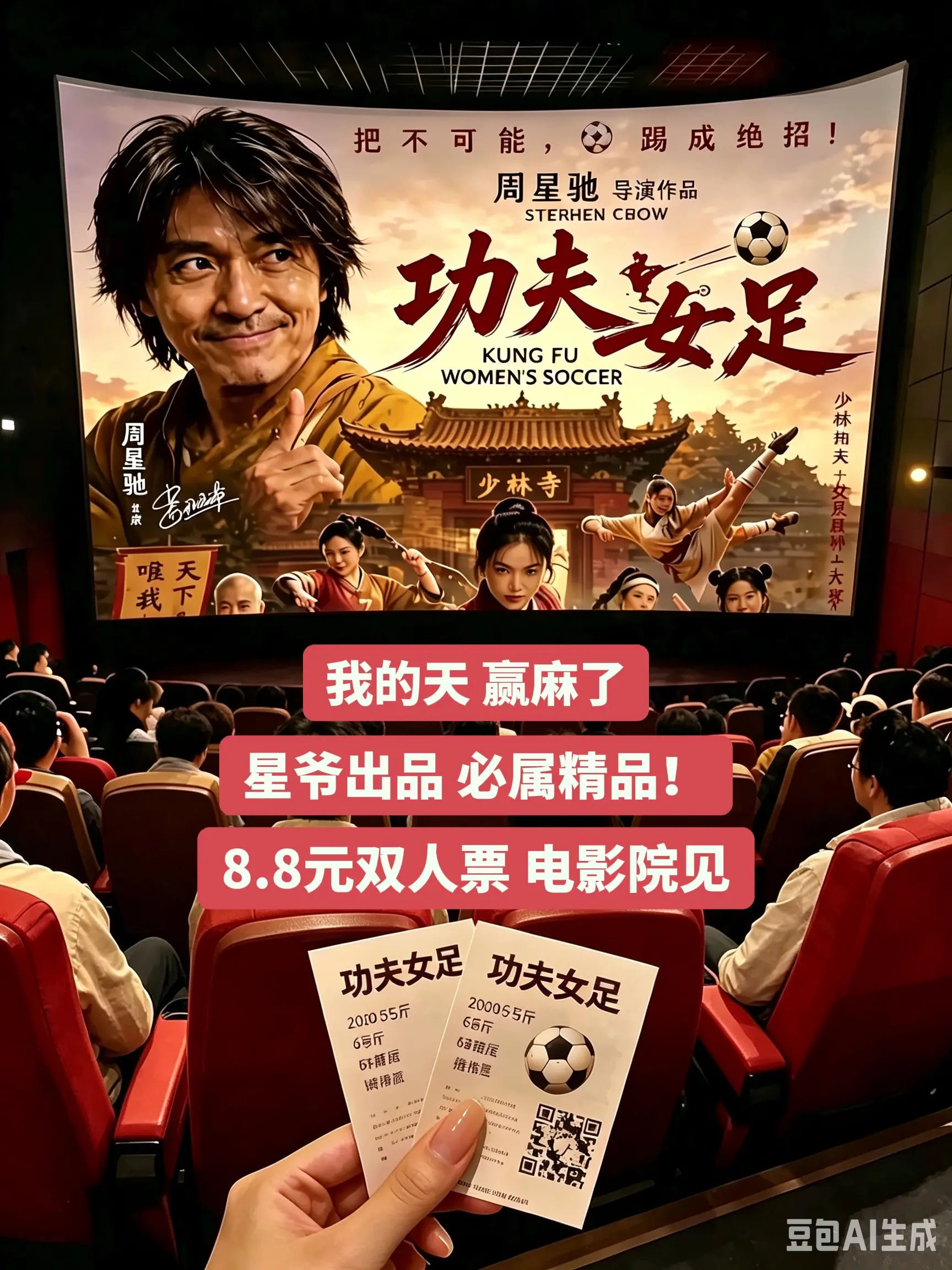 等了二十五年，星爷全新力作《功夫女足》终于要登陆院线！还记得当年《少林...