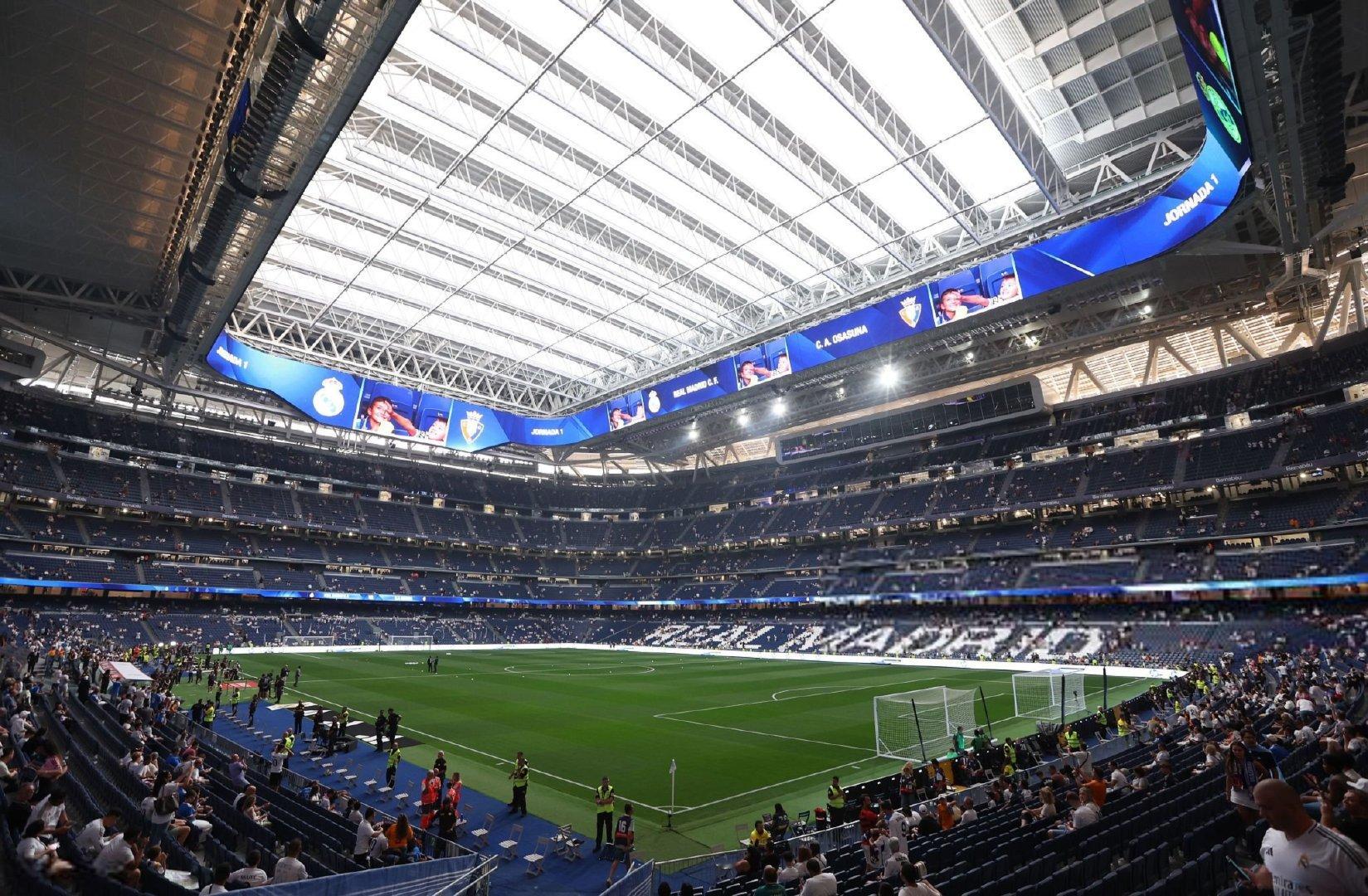 赛前踩场。西甲联赛皇马vs奥萨苏纳halamadrid ​​​​
