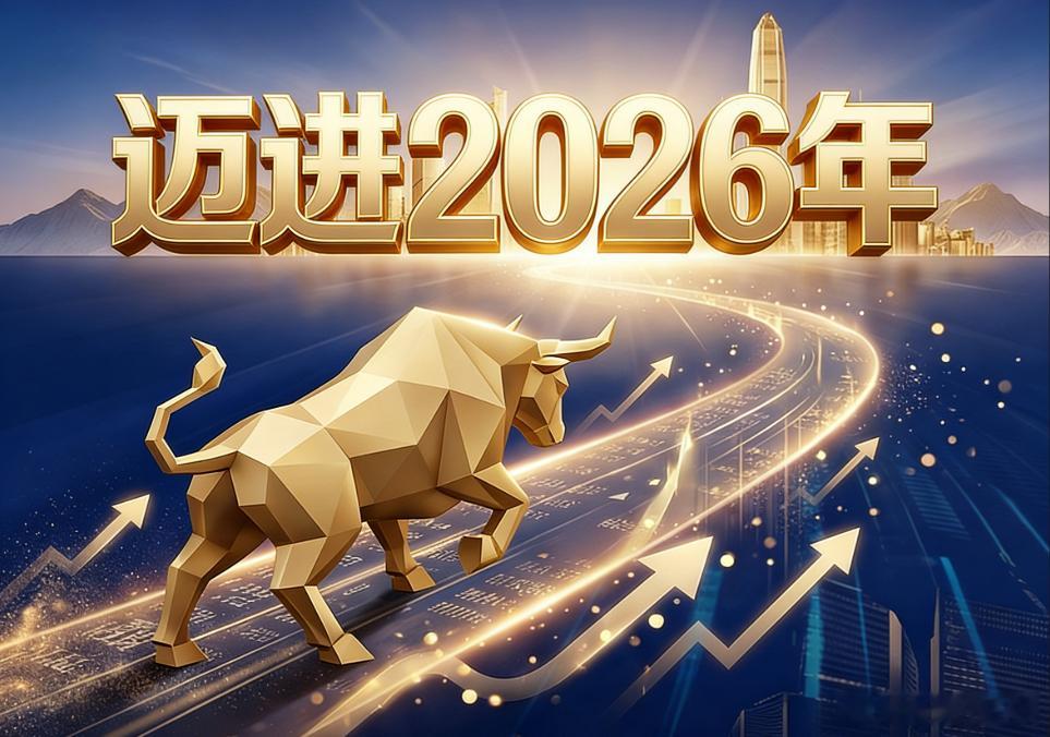 豆包生成的，迈进2026。 