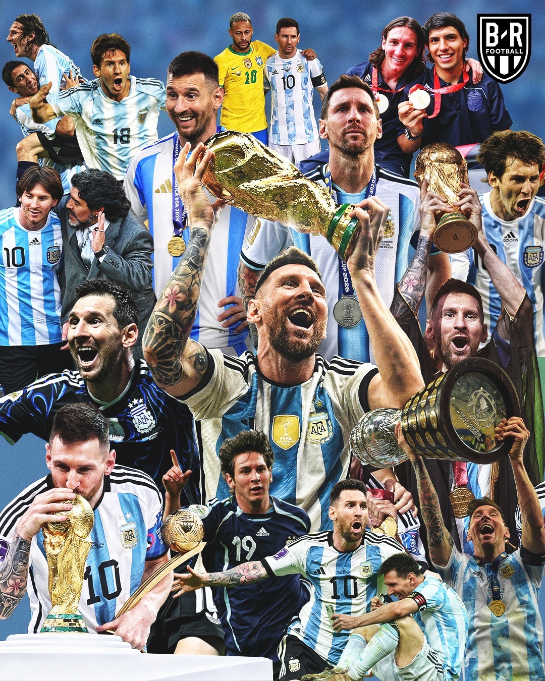 BR～～莱昂内尔·梅西在阿根廷的国际职业生涯一直占据主导地位🐐🇦🇷梅西