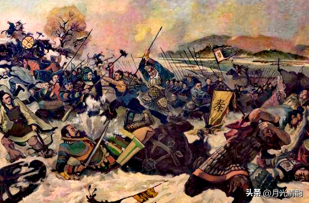 秦二世三年，章邯率领的几十万秦军主力被项羽的楚军打得抬不起头。项羽破釜沉舟，楚军