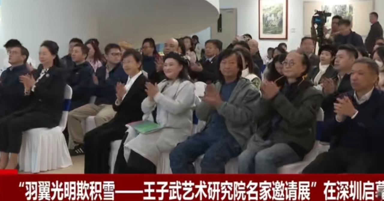 “羽翼光明欺积雪——王子武艺术研究院名家邀请展”在深圳启幕，现场宾客云集，掌声阵