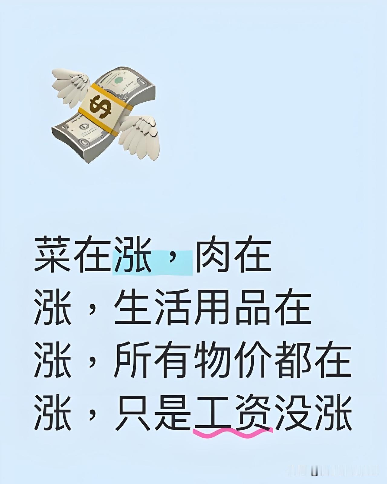 工资条上的数字两三年没见动静，日常买菜、加油、给孩子买文具这些零碎开销，每笔涨得
