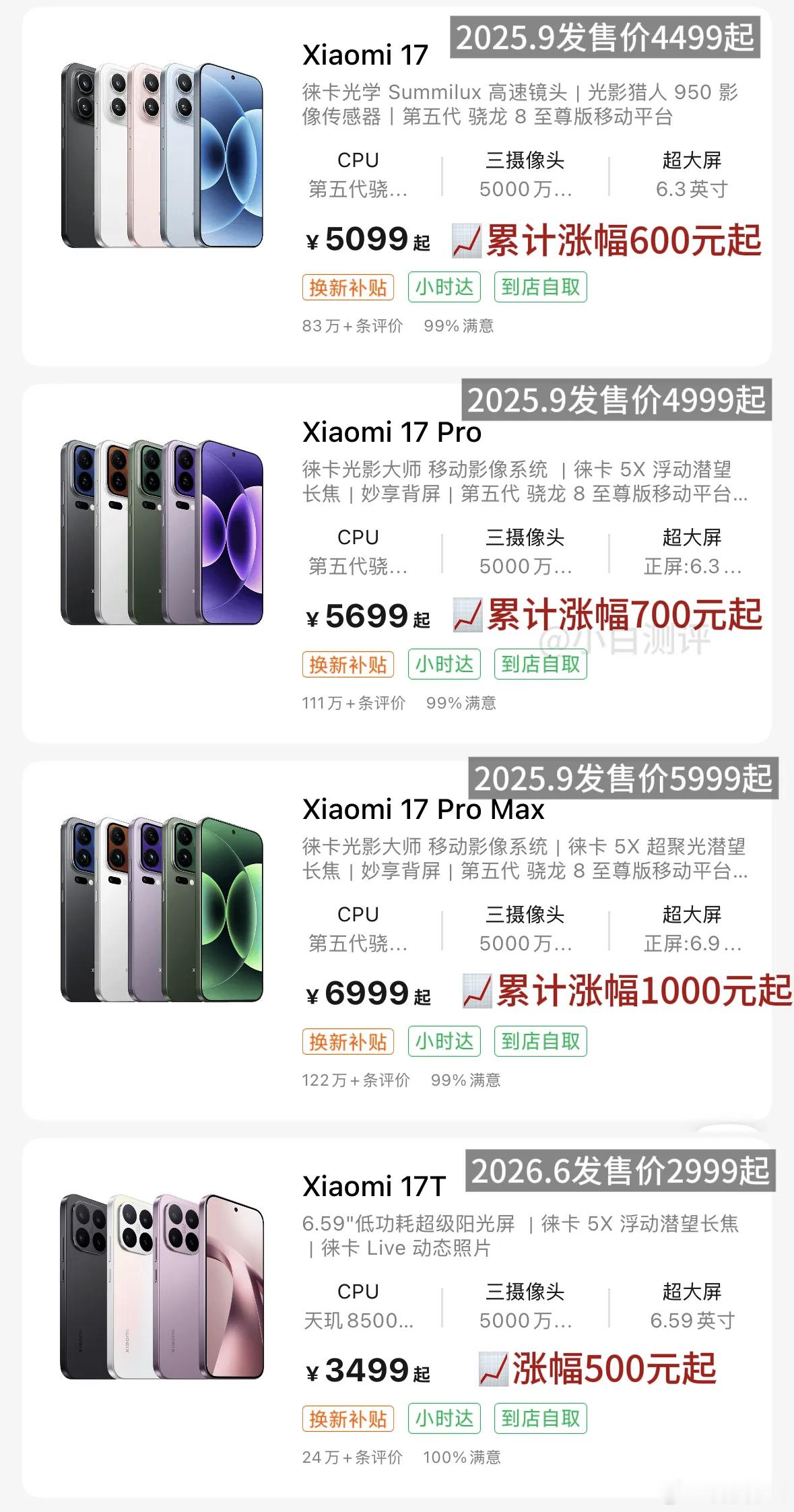 上个月如果囤点儿华为和小米这不赚嗨了😂 ​​​