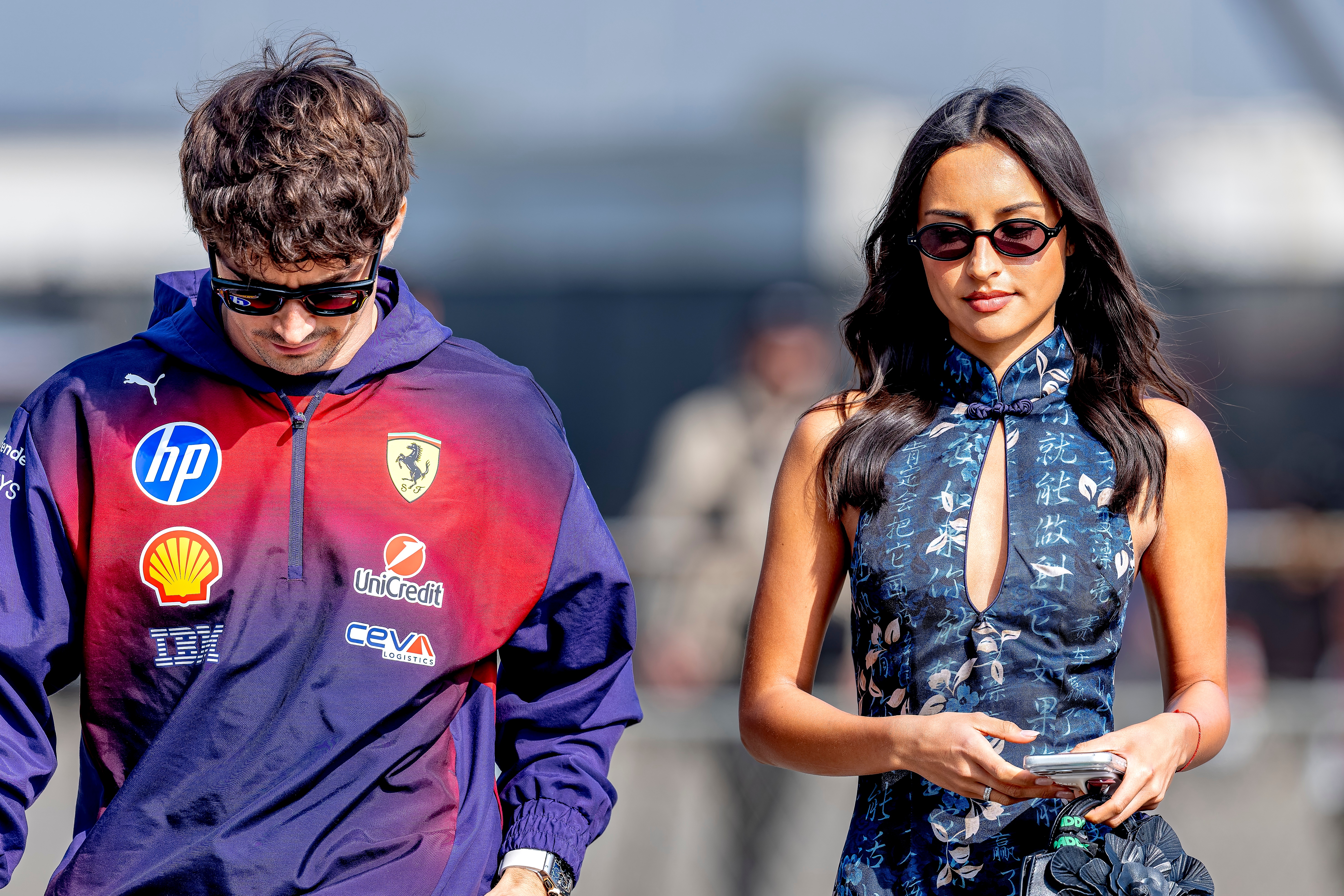 Max & Charles 上海赛一练上班图 🏎️车迷见面会结束后，Charl