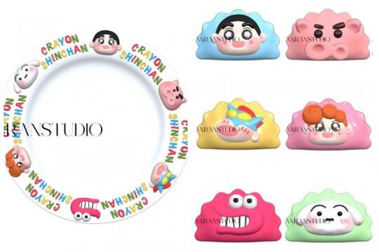 蜡笔小新一盘饺子【硅胶模具】