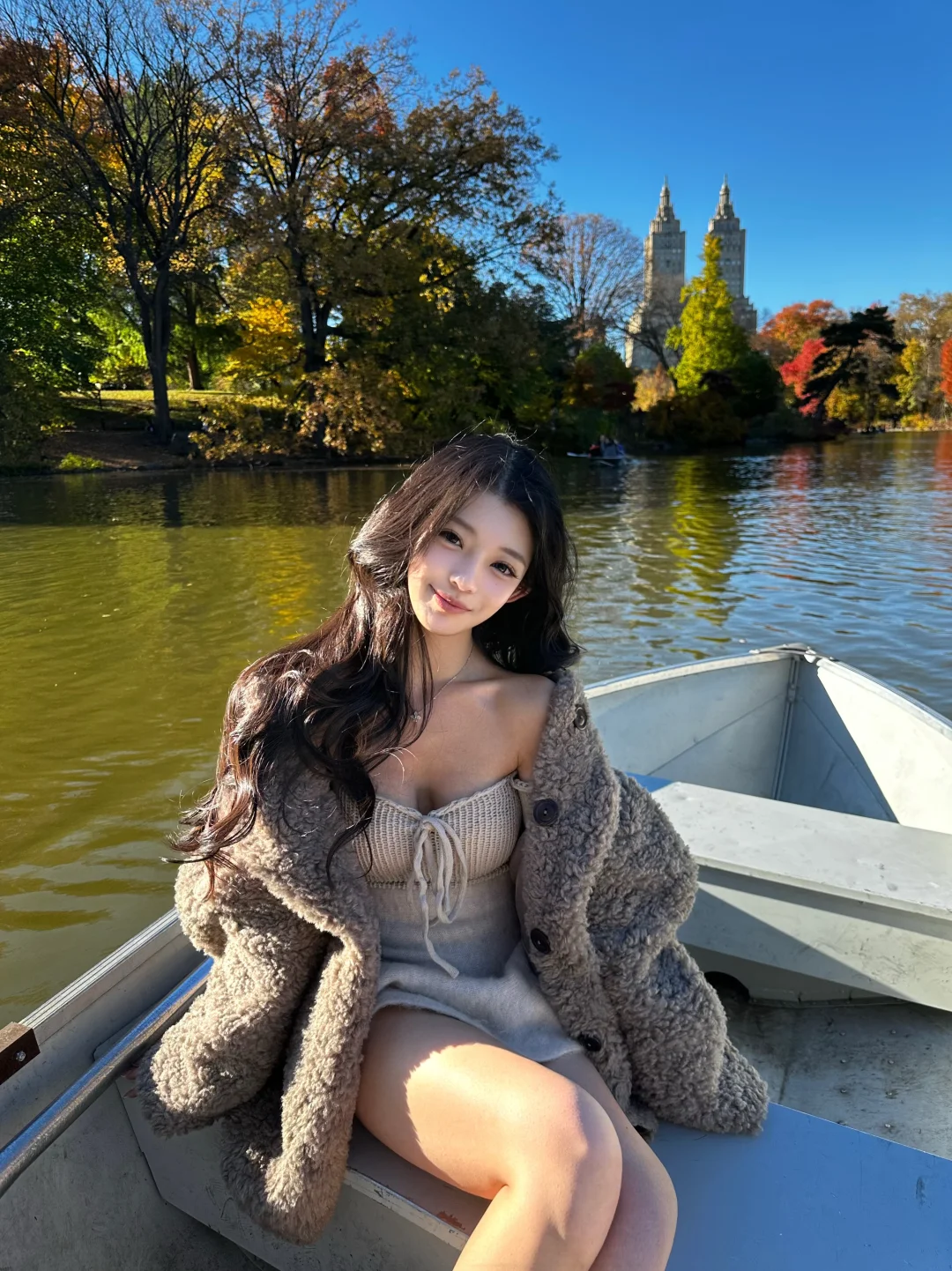 秋天 请留1h来中央公园划船🤲🏻