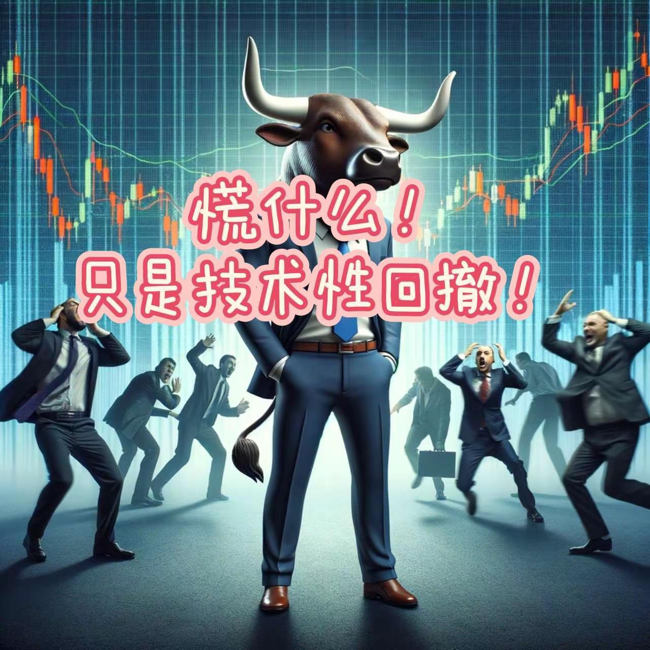 慌什么！只是技术回撤。【慌什么？只是技术调整】今天下跌不意外，连续两天大涨143