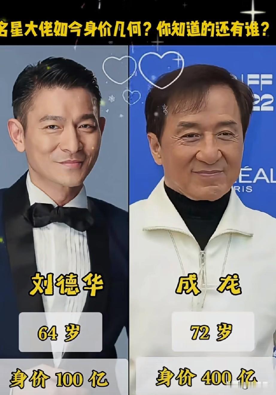 娱乐见闻，
看看这12位明星大佬身价几何？