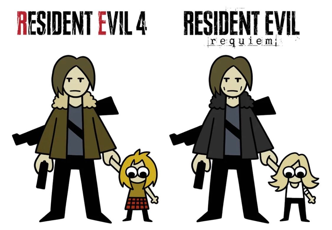 re4和re9的既视感如下……（via Credit：Nekkidzilla）生