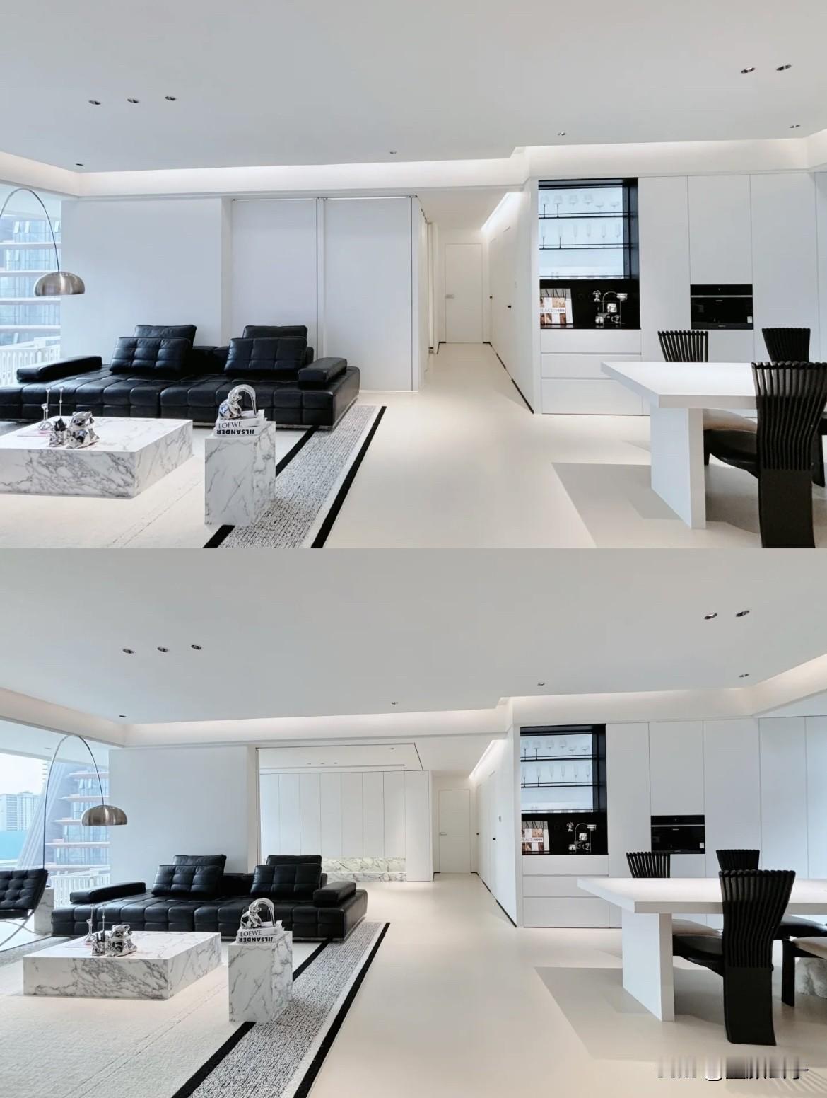 装修风格千千万 ，唯有极简最耐看，黑白风格的家真是越看越喜欢，没有设计师，没有装