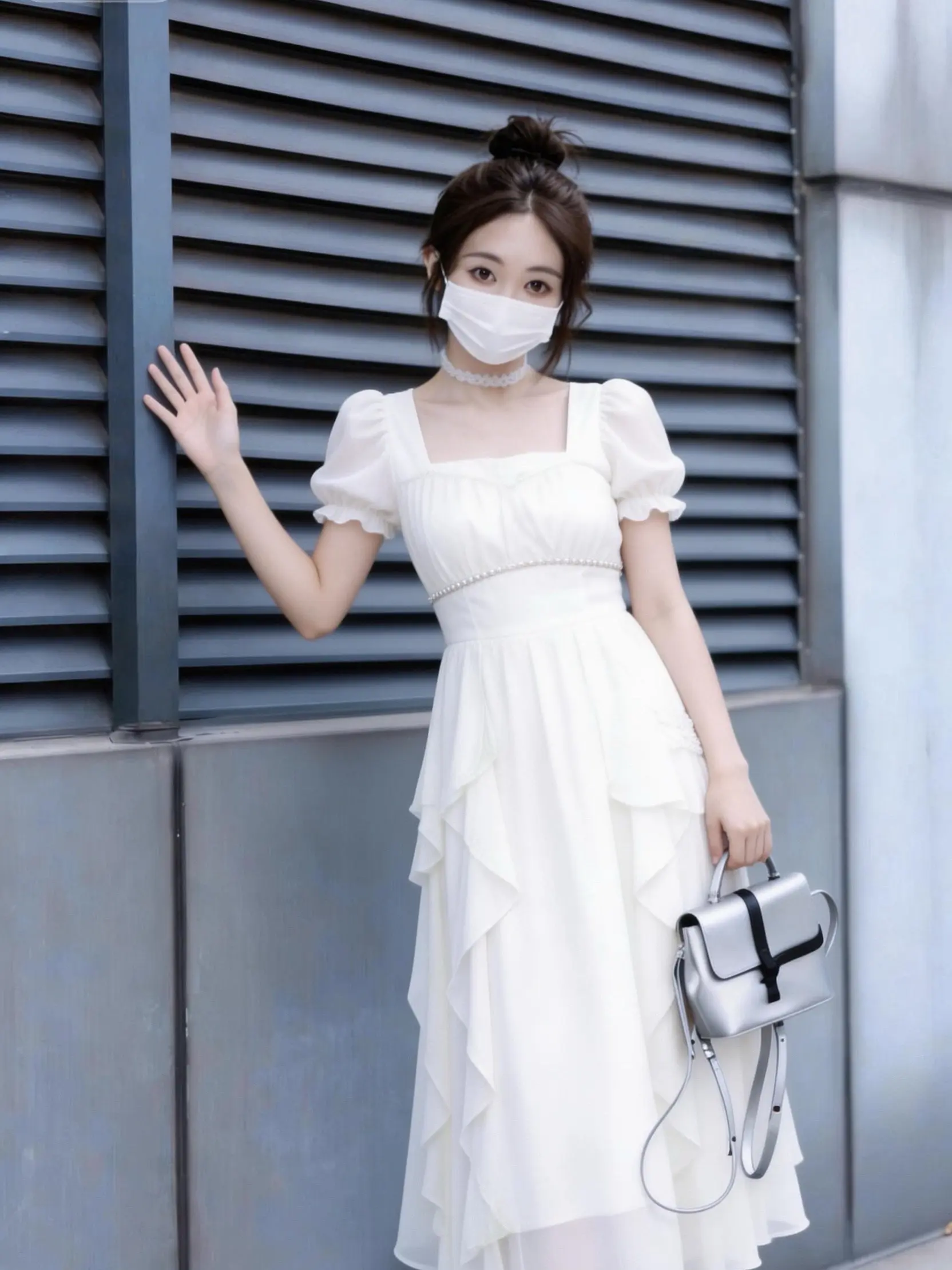 把公主裙穿在身上！白/粉两色都太仙了。这条法式荷叶边仙女裙我真的吹爆！...