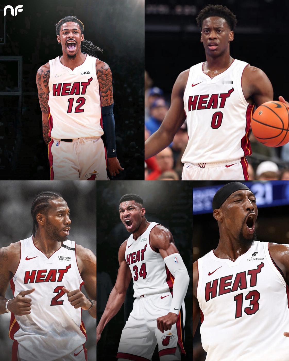 据说，这是下赛季迈阿密热火队的首发五虎！