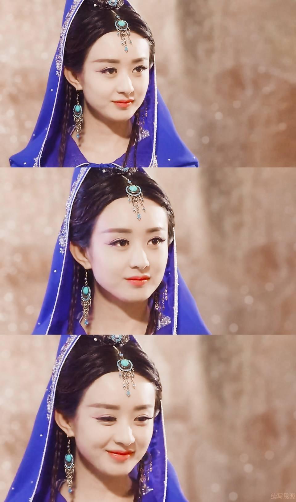 寒玉本无心💜🩵💙🖤🤍❤️大家还记得赵丽颖在《蜀山战记》的绝美妆造吗？浓