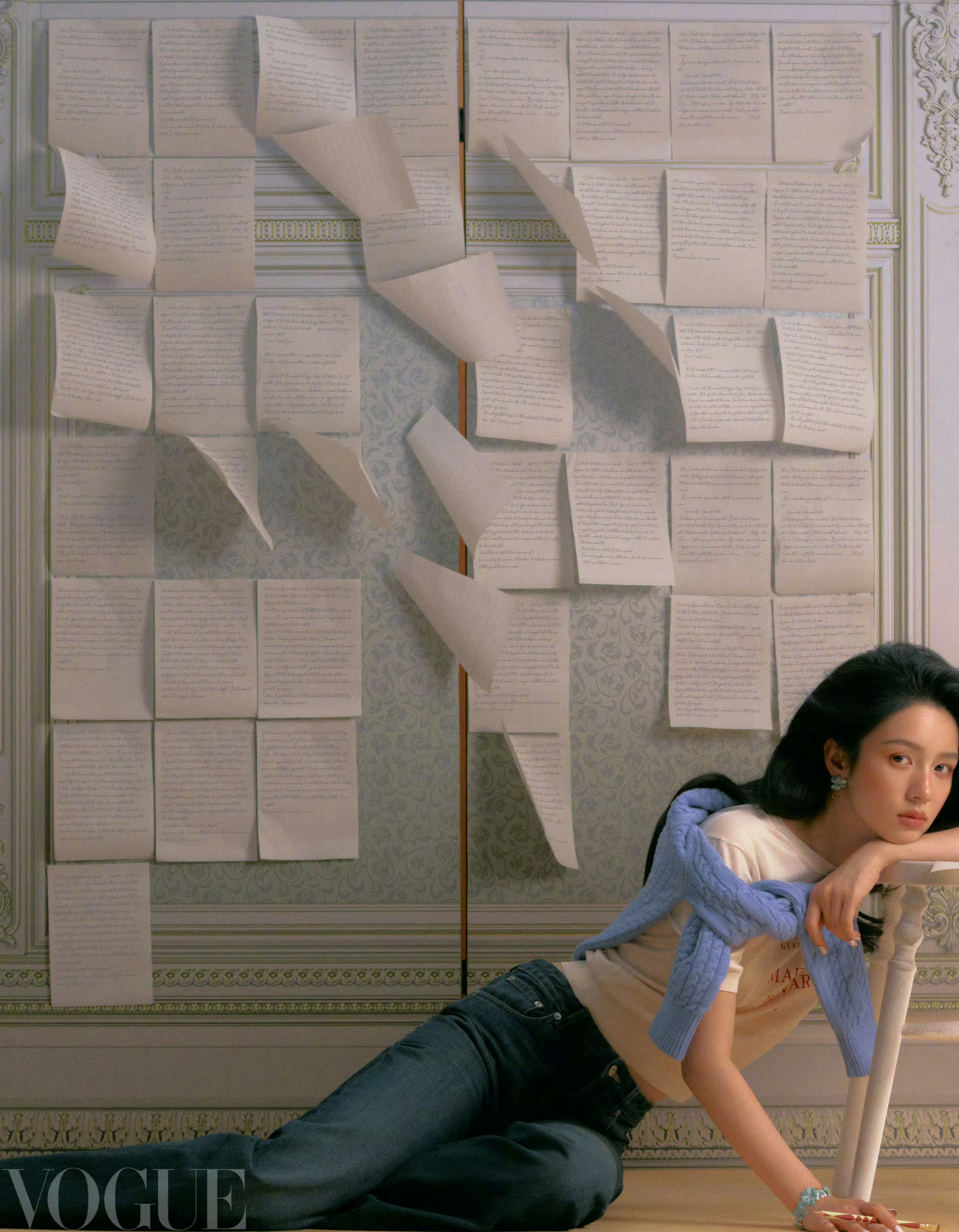 周也 油画里走出来的少女周也太美了，油画里的公主