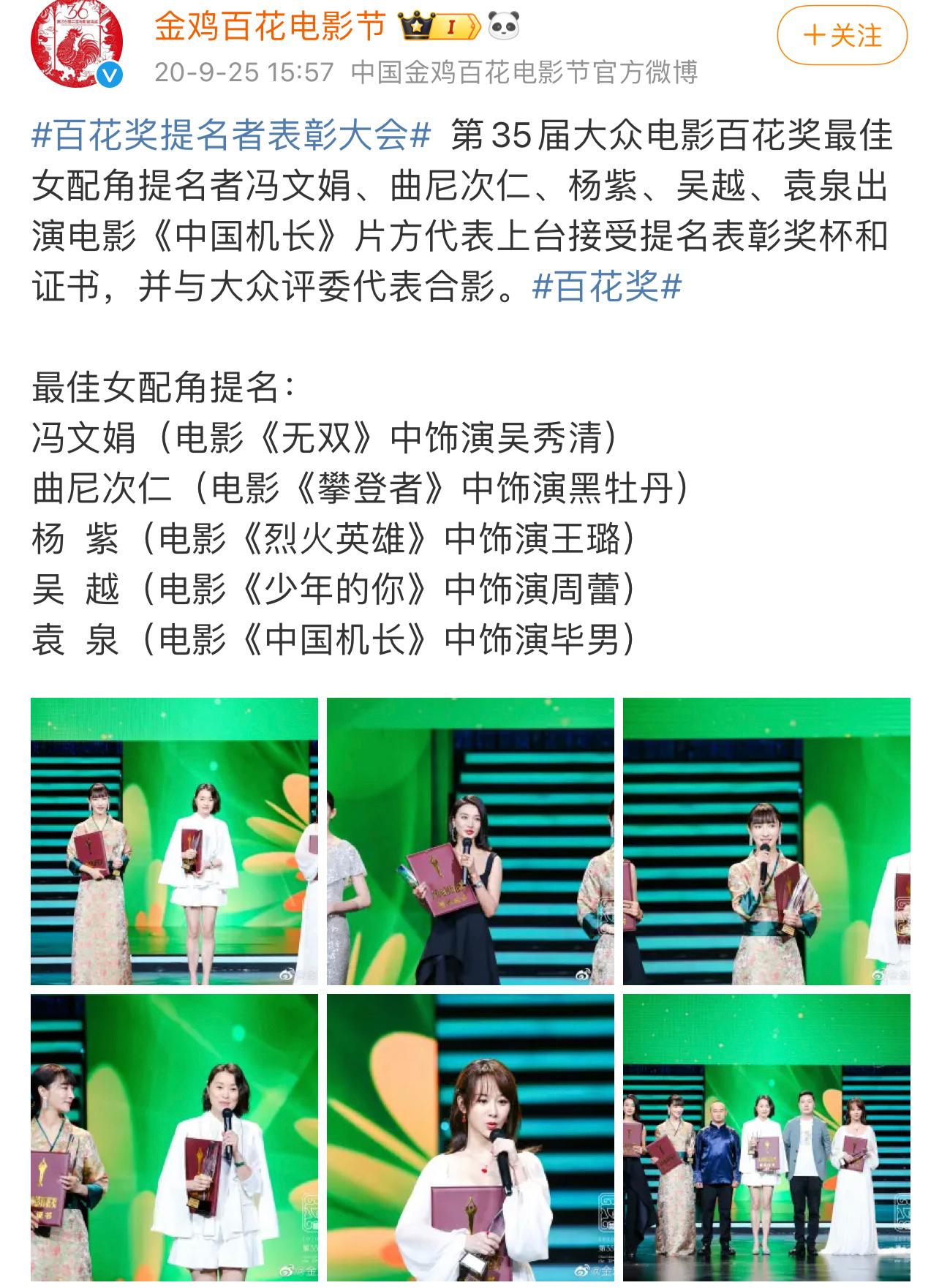 杨紫2020年凭借一个客串就提名，老老实实不抢主演风头，该有的都有，还不会得罪前
