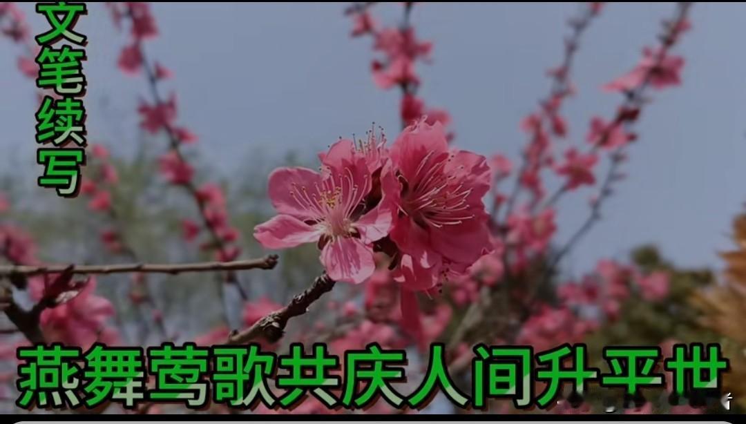 燕舞莺歌共庆人间升平世
绿树红花同迎华夏创繁盛