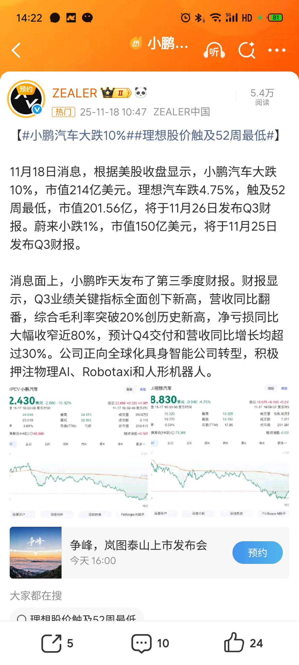 财报挺积极的，为什么还会跌？？搞不懂