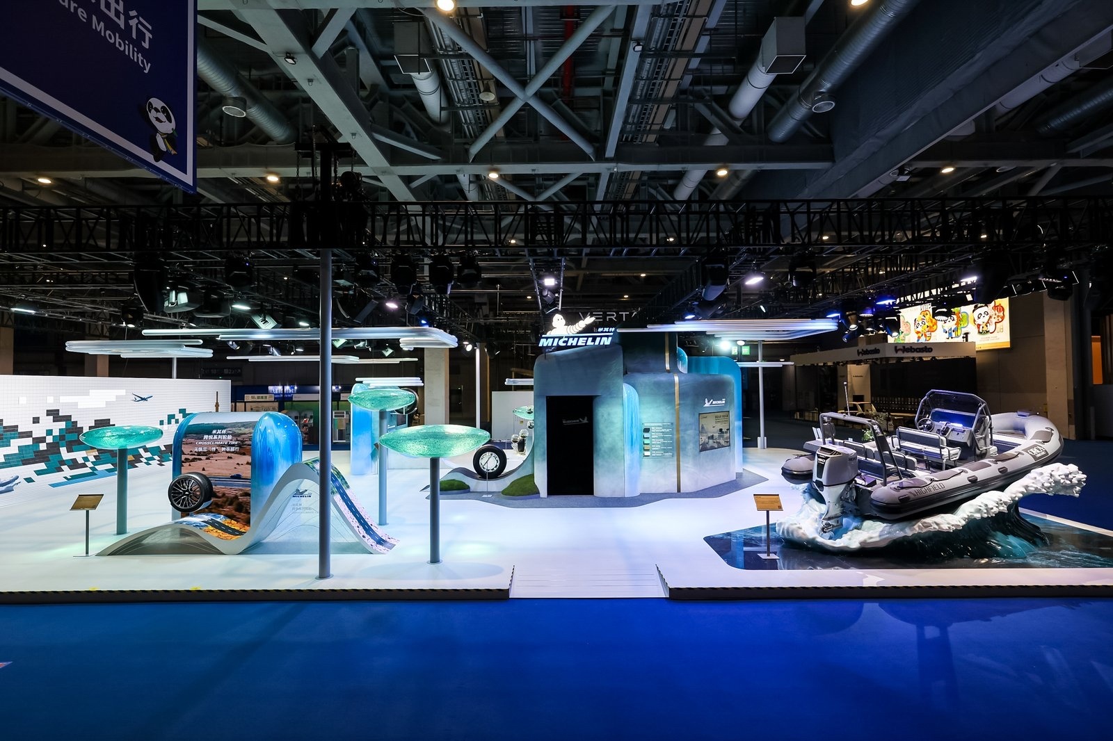 上海进博会里的大好山河 四叶草场馆绽放山河画卷，米其林浩悦5E轮胎湿地制动守护出